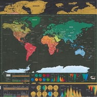 Scratch Map Of The World Travel Edition Deluxe Scratch Off Personalized Map