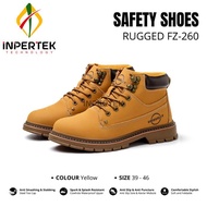 Sepatu Safety RUGGED Yellow Shoes High Model Pria Boots Kontruksi Factory Pabrik Outdoor Kerja Proye