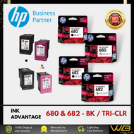 【100% GENUINE】HP 680/682 BLACK / COLOR INK CARTRIDGES FOR HP DESKJET 2336/2777/2776/2779/4100/4177