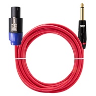 HDtop Speakon TO 5.5 單聲道連接線 50m 紅色 1個 HT-TP1903