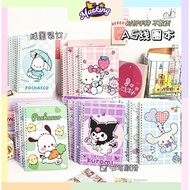 Sanrio Kuromi Cinnamoroll A5 Student Notebook Cute Book Kuromi Cinamoroll