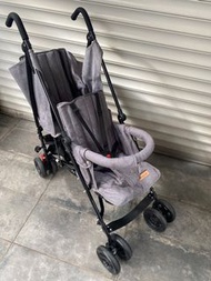 Infantes double baby bb car stroller 型格方便襟用 孖b車 雙人BB車 手推車 Chicco stokke yoyo minimoto britax recaro Graco combi BB車 舒服可躺 車架容易方便摺合 慳位 可上飛機 旅行用方便攜帶 car seat