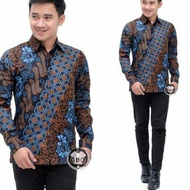 KEMEJA Men's Long Sleeve Batik Shirt - Men's Batik Shirt - Men's Batik - Men's Long Sleeve Batik Shi