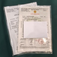 (COMBO of 10) Marriage Registration Paper Cover / BIRTH CERTIFICATE / CLEAR FLEXIBLE WITH LID / Asso