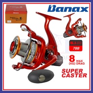 8kg Maxdrag Banax Super Caster Fishing Reel Mesin Pancing Surf Saltwater Inshore 7BB Mesin Pantai