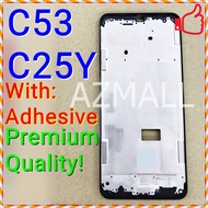 NEW ORI Middle Frame Plate LCD Bezel Center Board HOUSING Adhesive for Realme C53 C25Y /RMX3760 RMX3