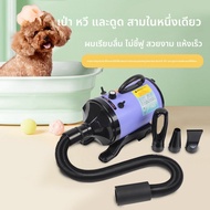 Pet hair dryer | 3-in-1 suction, blowing, pulling | Noise reduction | HEPA filter