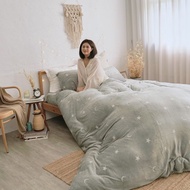 超柔瞬暖法蘭絨床包 被套 鋪棉暖暖被/床單 兩用被毯/FL034
