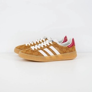 [Focus on High-End Quality] adidas originals x GUCCI GUCCI GAZELLE Full Print Classic Casual Shoes G