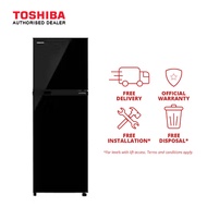 (Bulky) Toshiba 250L 2 Door Top Mounted Refrigerator GR-B31SU(UK)