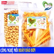 Combo 2 Túi: Đậu Phộng Da Cá Nước Cốt Dừa 500GR và Túi ZIP Bánh Thập Cẩm Tứ Quý: Khoai Tây Phô Mai Q
