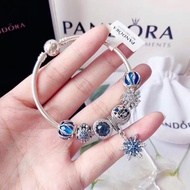 Pandora New Bracelet Pandora_bracelet_bracelet_bracelets _ Exquisite Snowflake Blue.
