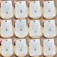 rantai leher rantai silver 925 original Shiny Silver Jewelry S925 Silver Gold-Plated Fashion Clavicl