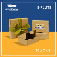 (20 Pcs) Eflute Die Cut 10x7x3 / Dus Die Cut Box Packaging Olshop Dus Kecil Box Hadiah Box Hampers B