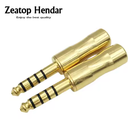 20Pcs Gold 4.4mm Audio 5 Pole Full Balanced Headphone Plug 19.5mm for Sony PHA-2A TA-ZH1ES NW-WM1Z N
