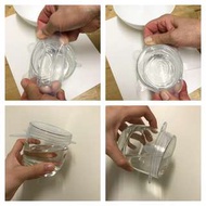矽膠保鮮蓋 圓方碗蓋密封 可重複使用 冰箱保鮮膜廚房保鮮蓋(6個一套)