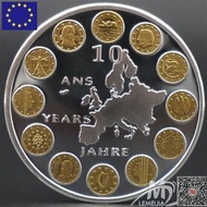Cx EU Coins EU 12 Kingdoms Coins 10th Anniversary Silver Coins Gold Silver Exchange Two-Color Coins 