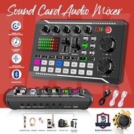 Live Sound Card Audio Mixer, Podcast Audio Interface with DJ Mixer Effects, Voice Changer with Sound Effects for Karaoke
