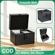 Double Slot Black Aluminum Alloy Waterproof Carrying Card Slab Case / Portable Top Loaders Case