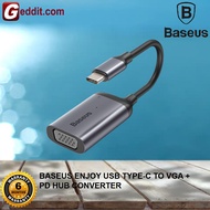 BASEUS ENJOYMENT USB TYPE-C TO VGA + PD HUB CONVERTER ( CAHUB-O0G )