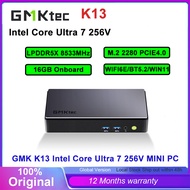 GMKtec K13 Intel Core Ultra 7 256V LPDDR5X 8533Mhz M.2 2280 PCIe4.0 Onboard 16GB Wifi6E BT5.2 Window