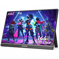 ARZOPA - 16.1吋 Type-C 144Hz 便攜式 電競顯示屏 / 遊戲螢幕 Z1FC│ 16:9 顯示器、Full HD全高清、支援Mini HD│PC、PS5、Mac、Xbox、Switch、Steam