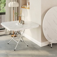 Small Small Foldable Household Square Table Easy to Eat 9C Commercial Round Table Small Apartment Di