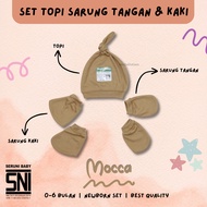 (3IN1) TOPI SARUNG TANGAN DAN KAKI BAYI POLOS / SNI 1 Set Perlengkapan Newborn Baru Lahir 0-6 0-3 0-