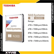 Toshiba N300 NAS 4TB | 6TB | 8TB | 10TB 3.5" Internal Hard Disk HDD for Cloud storage