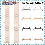 SUQI 2Pcs Strap Adapter Accessories Wristband Smart Metal for Amazfit T-Rex 2