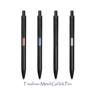 [Ready Stock]Freeliner Metal Gel Pen Black Ink Metalic Surface Aluminium Parker Refill Gel Ink Material Aluminium