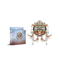 Piececool 3D bộ đố vui kim loại Phong cách Trung Quốc nam châm Mô Hình Bộ dụng cụ kim loại sửa tay 3