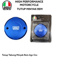 AGV full cnc brake fluid reservoir cap, premium quality, ready colorpilihan