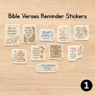 Floral Bible Verse Stickers for Daily Motivation | Christian Reminder Stickers | 2006