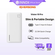 Riversong Vision 10 Pro Fast Charging Power Bank 22.5W Quick Charge Portable Design