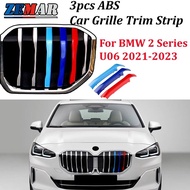 3pcs ABS Car Grille Trim Strip For BMW 2 Series U06 Active Tourer 2021-2023 Car Racing Grille Strip 