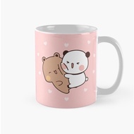Cute PANDA BEAR HUGS LOVE Mug V58