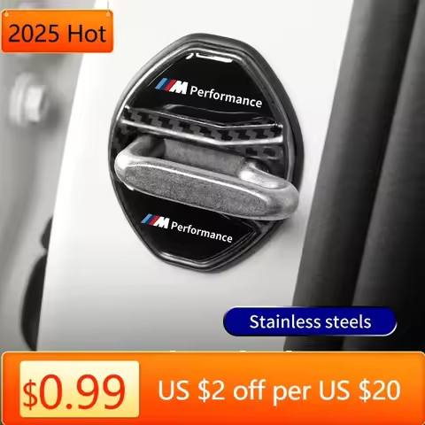 2025 New Stainless Steel Car Door Lock Cover Stickers Auto Styling Accessory For BMW Series5 G60 X1 