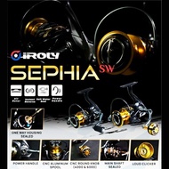 IROLY SHEPIA CARBON Fishing Reel SW CARBON/ SW hg 1000-6000 Power Handle Spinning Reel