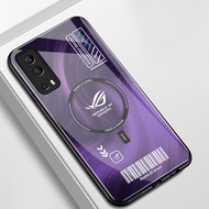Case For VIVO Y72 5G Y52 5G Y75s 5G Y53s 5G Y76 5G Phone Symbol Glass Shell Shockproof
