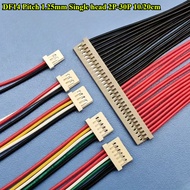 DF14 Pitch 1.25mm Single head 2P/3P/4P/5P/6P/7P/8P/10P/12P/14P/15P/20P/30P Terminal Wire 10/20cm Ele