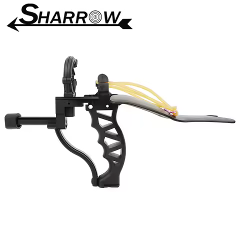 Nylon Fish Shooter with Brush Arrow Rest Accurate Catapult Fish Gear Slingshot Fishing for Outdoor H