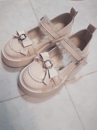 地雷系／lolita白色鞋