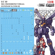 Water Decal [D.L. Darlin] UC10 CROSSBONE GUNDAM X-2 XM-X2 MG 1/100 UC 10