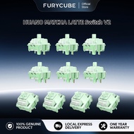 HUANO MATCHA LATTE Switch V2 Linear Switch Mechanical Keyboard 5 Pin Furycube F75 Switch 10/s 35Pcs 