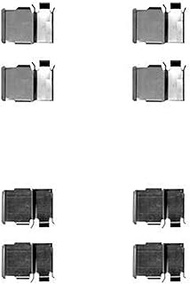 HELLA PAGID 8DZ 355 204-421 Accessory Kit, Disc Brake Pad - K0337 - Brake System: Sumitomo - for Lex
