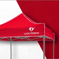 เต็นท์ขายของ Luckyfriend เต็นท์พับได้ เต็นท์สนาม ขนาด 2x2 2x3 3x3 ผ้าหน้า 900D ขาสีดำ T1S