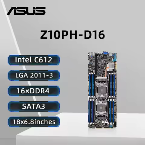 ASUS Z10PH-D16 Motherboard Support E5-1680 v4 E5-2699 v3 E5-2699 v4 E5-1600 v4 CPU 16×DDR4 1024GB LG