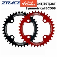 ZRACE BCD96 Symmetric Chainrings for MTB 32T 34T 36T 38T AL7075 CNC Process Vickers Hardness 15+ ZRA