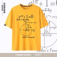 Variety Triangle Function Euler Formula Theorem Mathematician Scholar Short-Sleeved T-Shirt Pure Cot